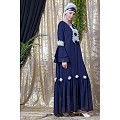Party wear abaya- Navy Blue